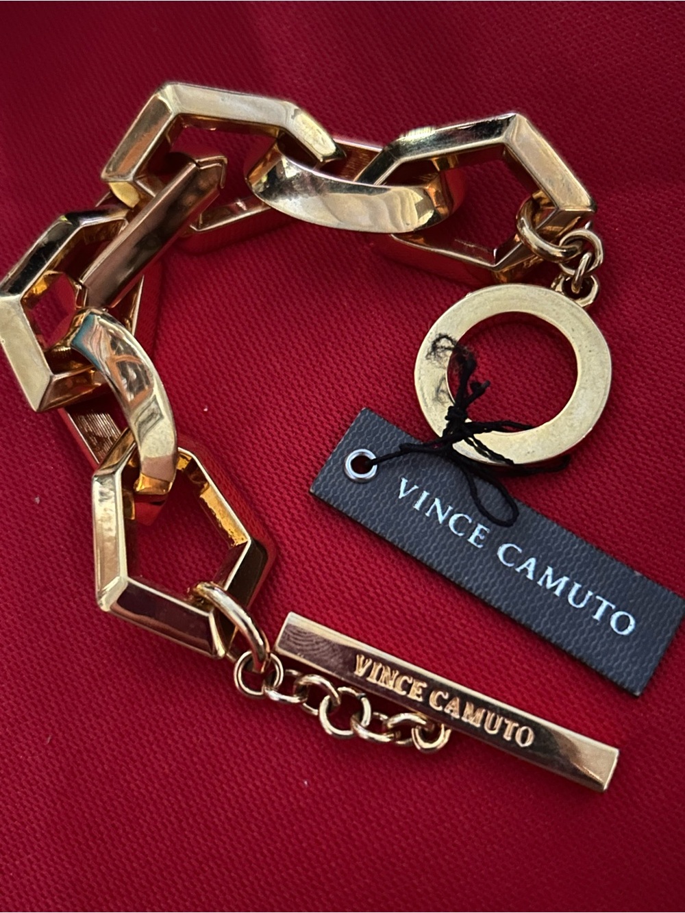 Vince Camuto Gold Geometric Link Bracelet